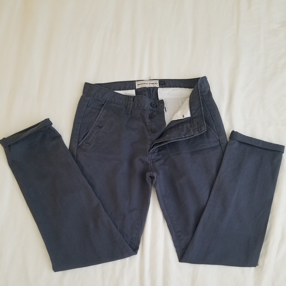 Skinny Chino Moto pants